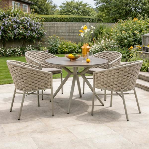 Larissa 4-Seater Outdoor Dining Set | Garden Furniture Shop The Garden Furniture Shop