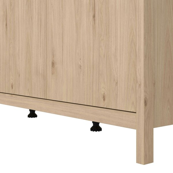 Wyld Haus Gossmere Hickory Oak Effect Wardrobe 3 Doors