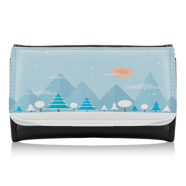 Benjamin Tate Design Christmas Snow Nature Background Dining Maxi Purse