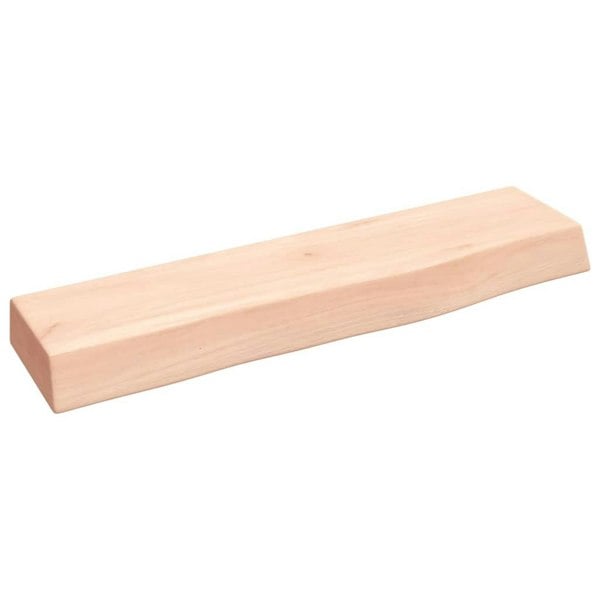 Berkfield Wall Shelf 40x10x4 cm Untreated Solid Wood Oak