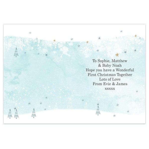 Personalised Memento Company Personalised Polar Bear '1st Christmas As A Family' Card