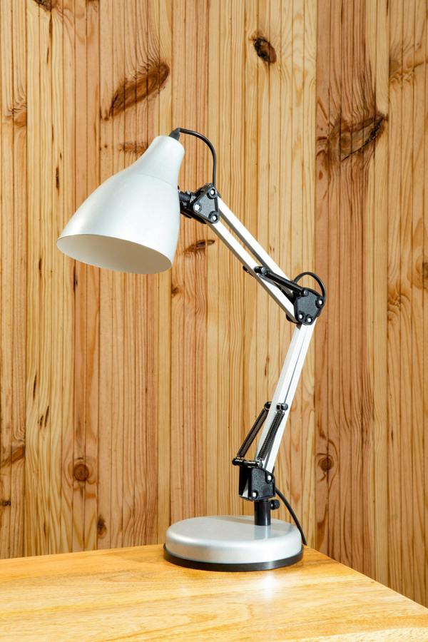 Maison by Premier Finley Silver Desk Lamp
