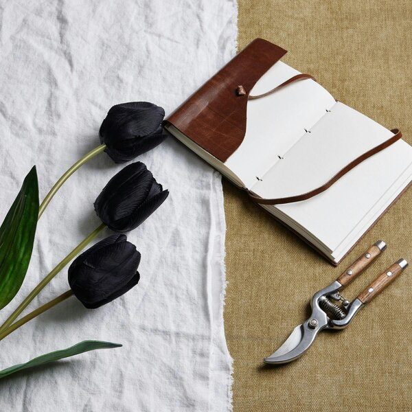 Wyld Haus Set of 3 Artificial Flowers Black Tulip Stems
