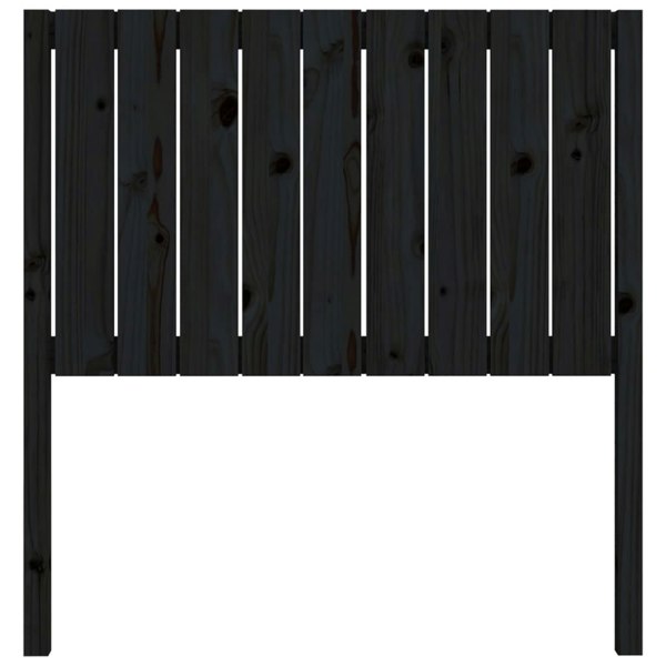 Berkfield Bed Headboard Black 95.5x4x100 cm Solid Wood Pine