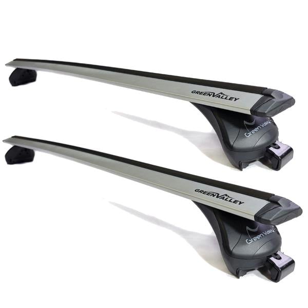 Aerodynamic Roof Rack Wing Bars Silver, Skoda Elroq 2024+ onwards Flush Rails