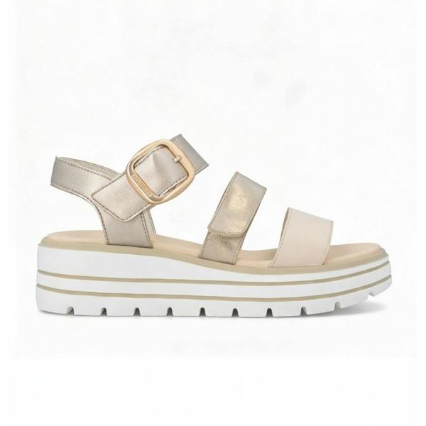 Remonte D3N50 Ankle Strap Sandals   in  Light Brown