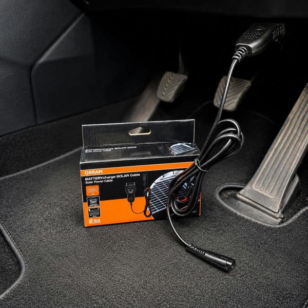 Osram OSP1000 Solar Battery Charger 12V with OBD Port Connector Trickle Panel