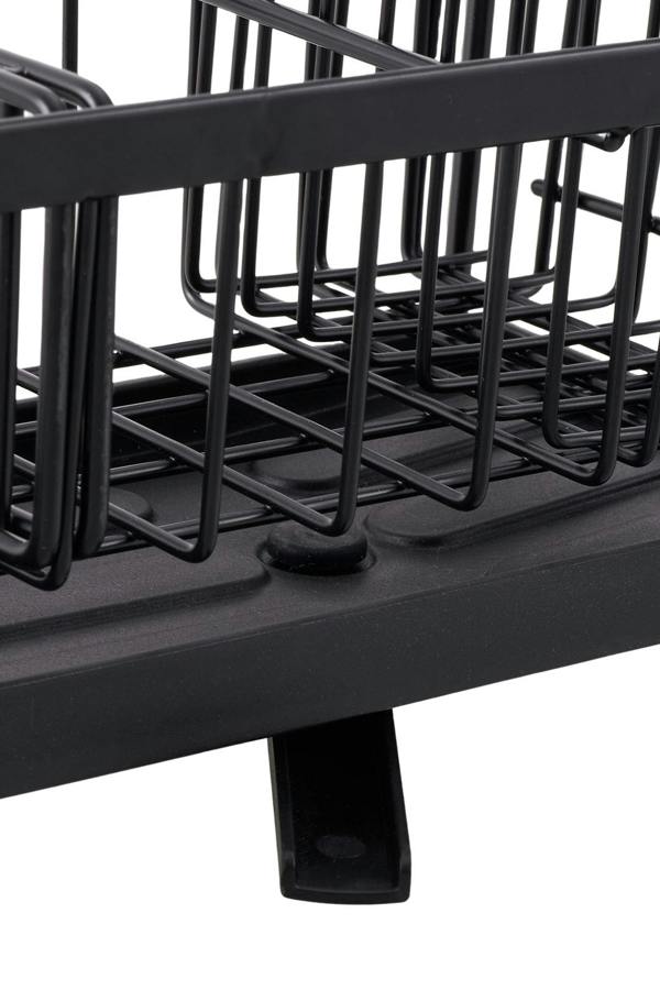 Living and Home Steel Kitchen Sink Caddy Organizer Rack with Drain Tray