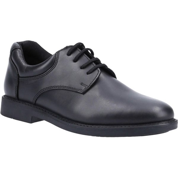 Hush Puppies Tim Senior Leather Boys's Black Shoes