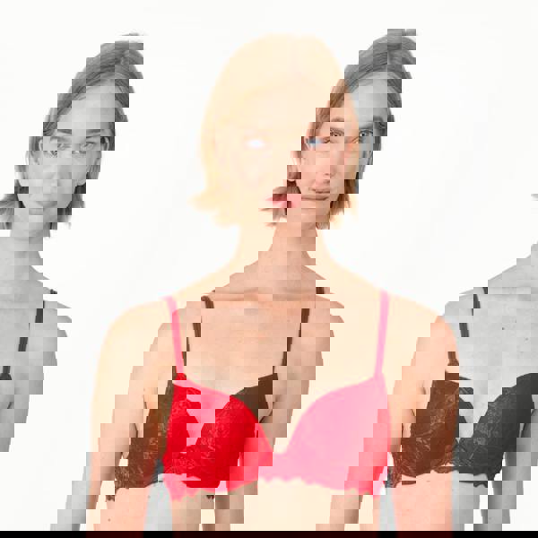 After Eden Anna Lace Single Boost Underwired Gel Bra Red