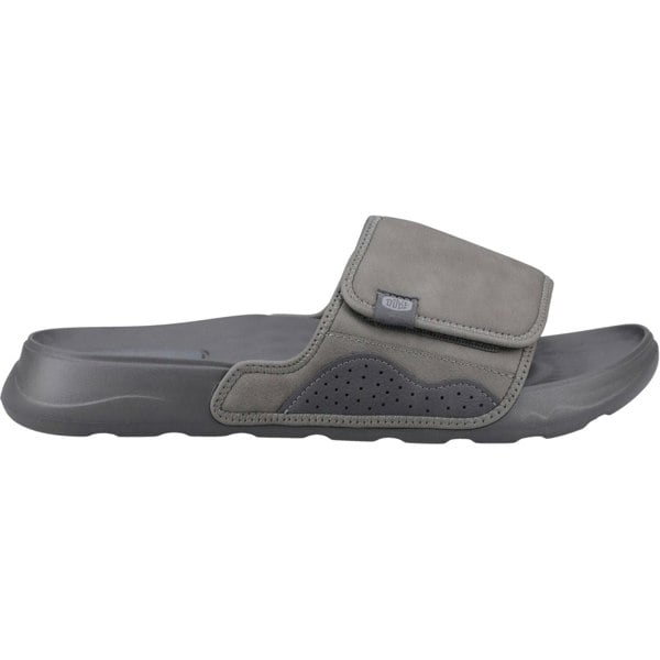 HEYDUDE Shore Slide Classic Polyester Men's Granite Grey Slides