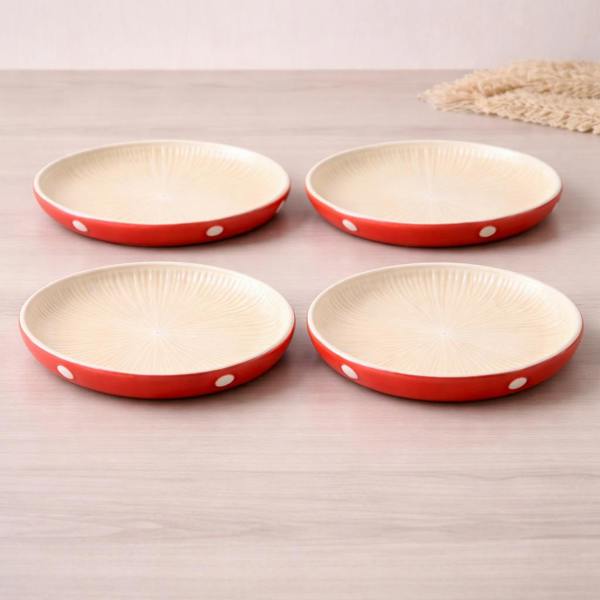 Country Living Set of 4 Toadstool Top Dinner Plate