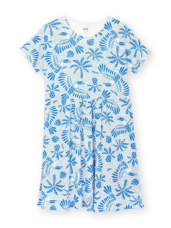 Kite Womens Organic Harbour Slub Jersey Dress Toucan Do It