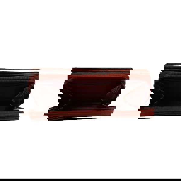 Assots London 'JOLLY' Red Croc Real Leather Designer Zip-Top Wallet