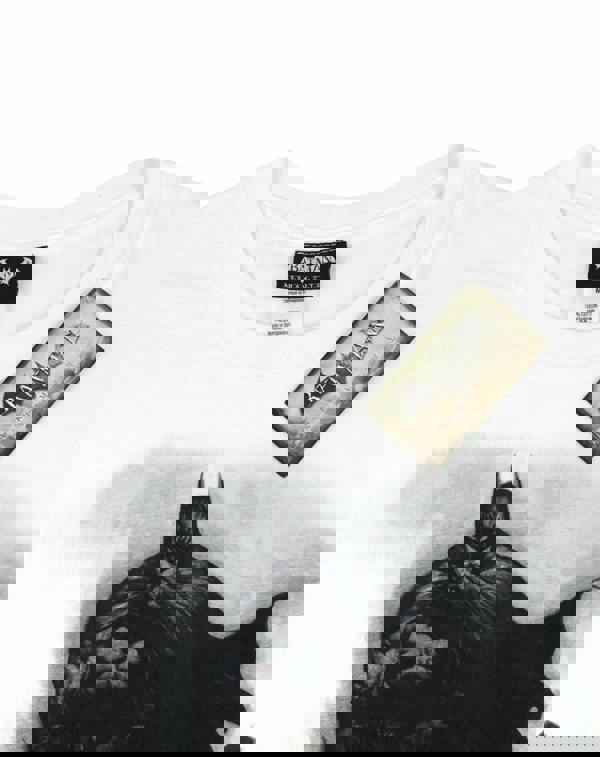 DC Comics Mens White Batman Short Sleeved T-Shirt