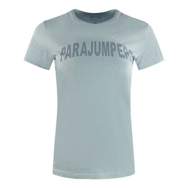 Parajumpers Cristie Brand Logo Womens T-Shirt - Vapour Blue