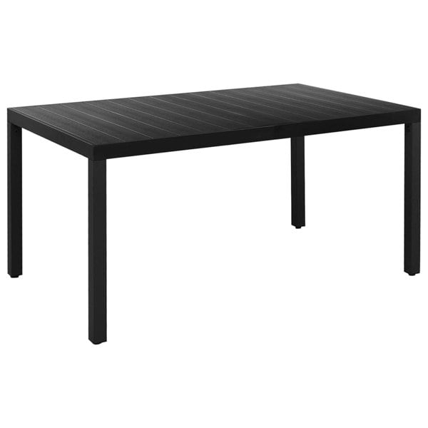 Berkfield 7 Piece Garden Dining Set Black