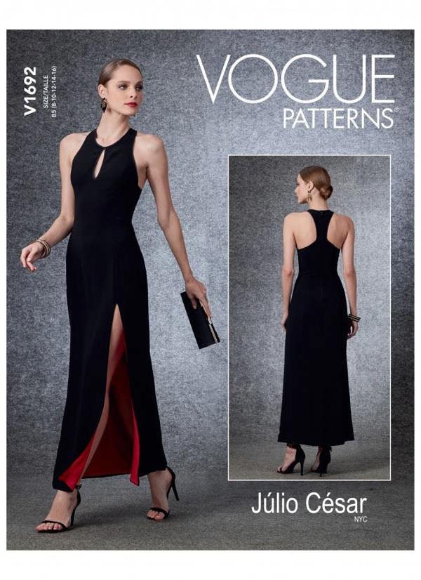 Vogue Sewing Pattern 1692, Dresses for Women, B5 (8-10-12-14-16) - Easy