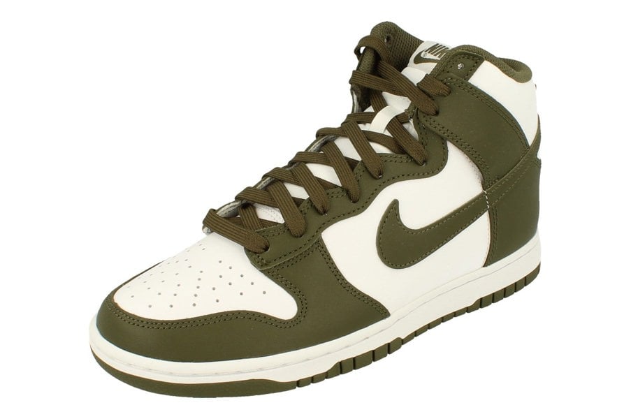 Nike Dunk Hi Retro Mens Trainers Dd1399  107 - White Cargo Khaki 107 - Photo 0