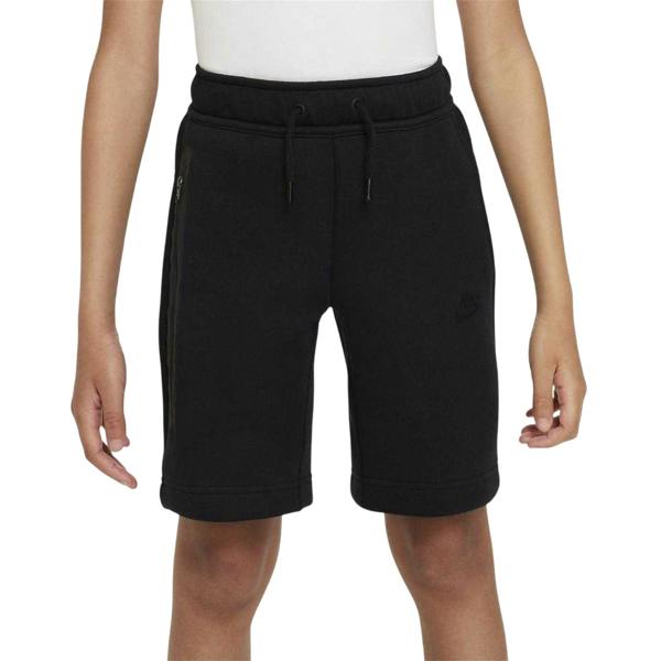 Nike Childrens/Kids Tech Fleece Relaxed Fit Shorts - Black - 