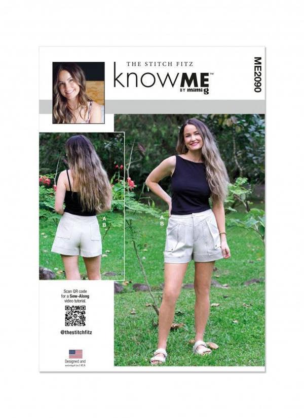 Know Me Sewing Pattern 2090, Tops, Shorts for Women, H5 (6-8-10-12-14) - Intermediate