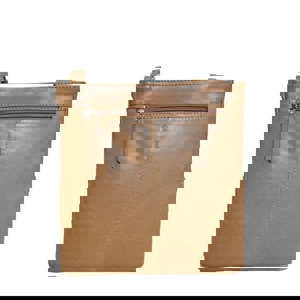 Assots London 'CANARY' TAN Vintage Leather Crossbody bag