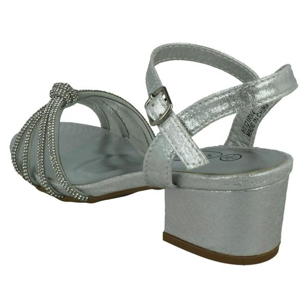 Spot On Girls Spot On Ankle Strap Diamante Sandals H1121