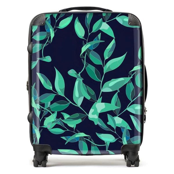 Warren Reed Delicate Green Foliage Suitcase