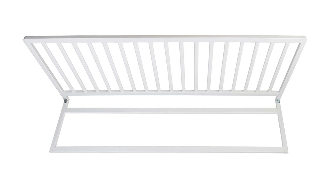 Safetots Extra Wide Extra Tall Wooden Bed Guard, White, 60cm High x 140cm Wide, Toddler Bedrail for Safety, Secure Child Bed Rail