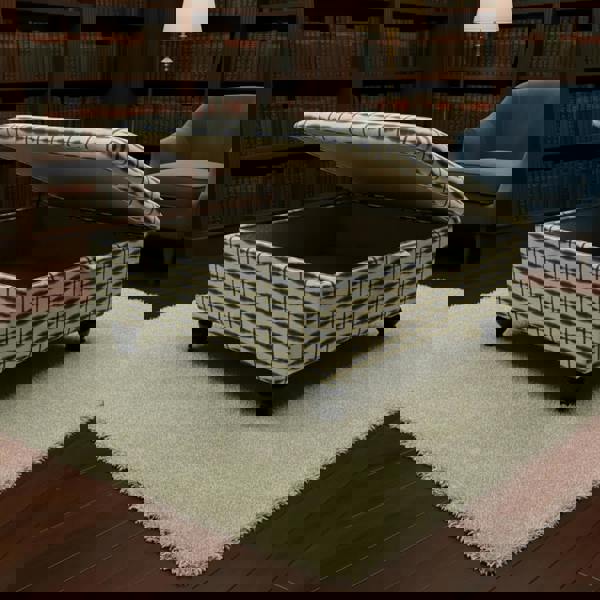 Multi-functional large square ottoman for UK homes