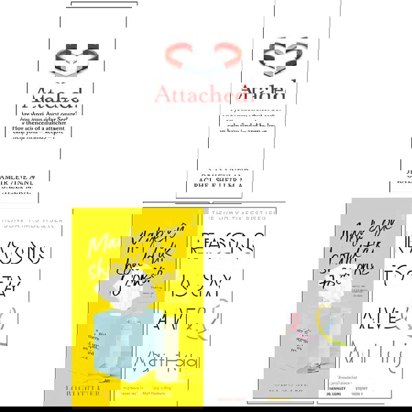 Attached, Maybe You Should Talk to Someone, Reasons to Stay Alive 3 Books Collection Set