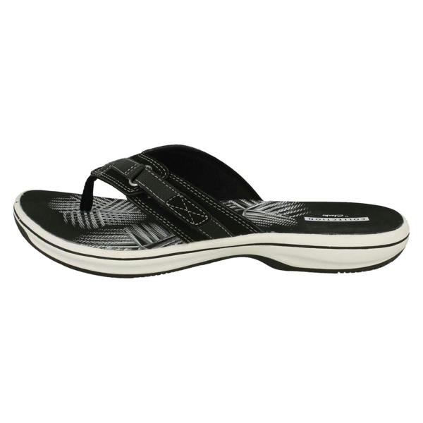 Clarks Ladies Clarks Toe Post Sandals Brinkley Sea