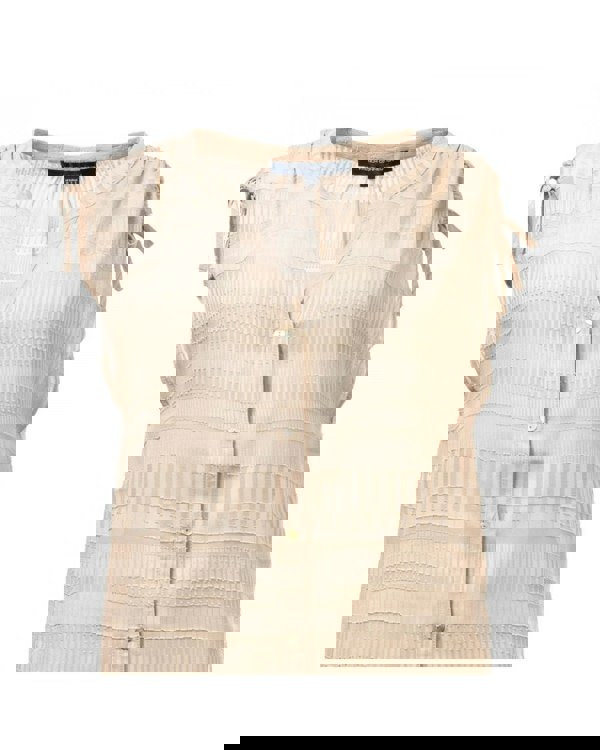 French Connection Denia Sheer Sleeveless Womens Blouse