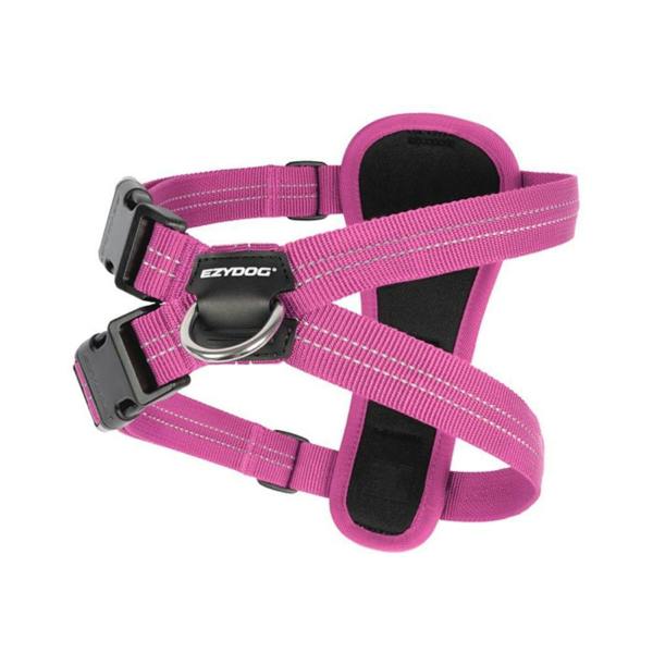 EzyDog Essential Chest Plate Dog Harness in Pink