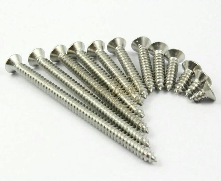 Fixaball No 10 4.8mm Pozi Countersunk Self Tap Screws A2 304 Stainless