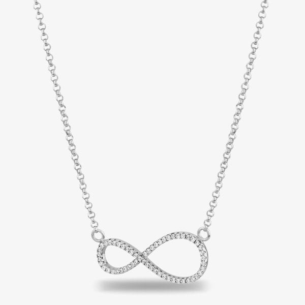 Rosa Lea Pave Infinity Necklace AE-950632NA-1