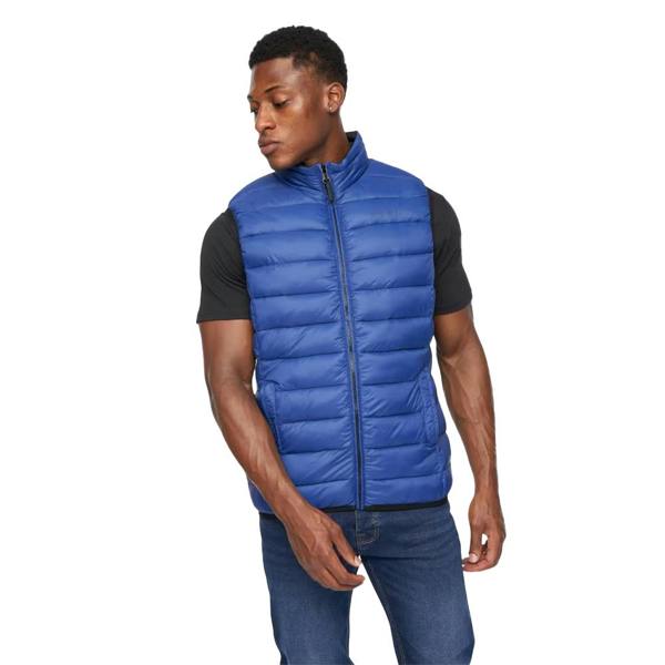 Crosshatch Mens Gattering Quilted Gilet - Royal Blue - 