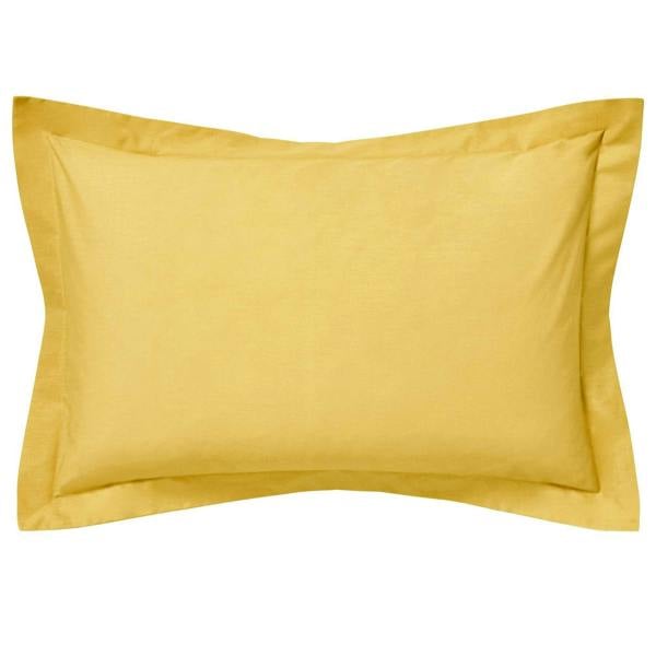 Belledorm Egyptian Cotton Oxford Pillowcase (Pack of 2) - Ochre Yellow - 