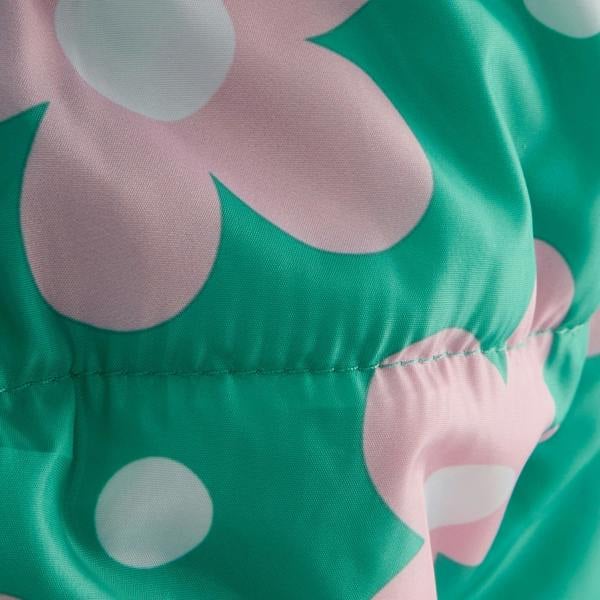 Regatta Childrens/Kids Penrose Floral Quilted Puddle Suit - Emerald Green - 