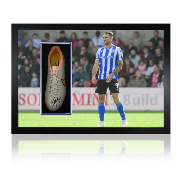 Lee Gregory Signed 22/23 Sheffield Wednesday Boot Iconic Frame