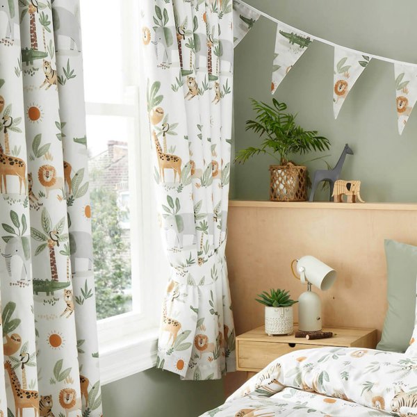 Jungle Safari Thermal Blackout Curtains - Happy Linen Company