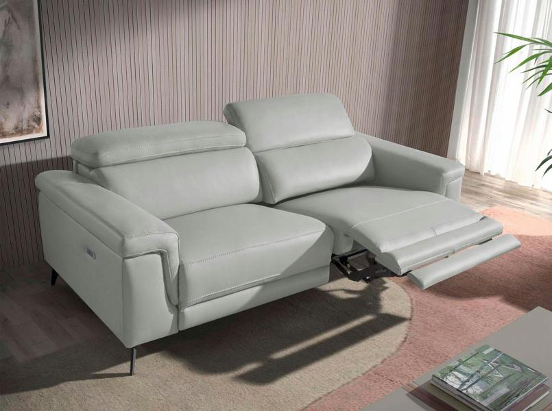 Angel Cerdá Relax sofa in grey leather 6107/6108