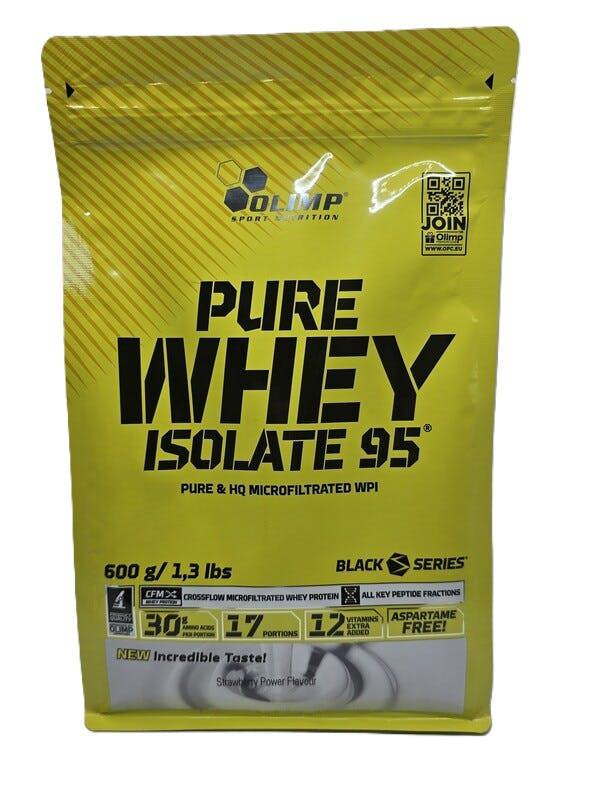 Olimp Nutrition Pure Whey Isolate 95, Strawberry Power (EAN 5901330087387) - 600g