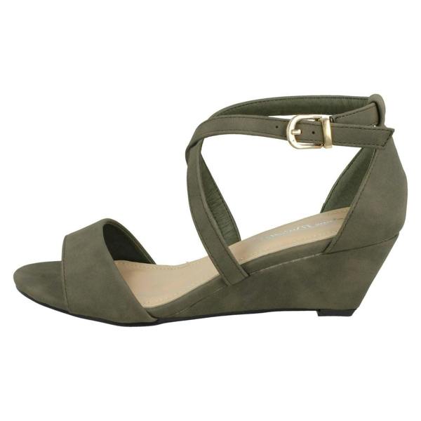 Anne Michelle Ladies Anne Michelle Wedge Sandal