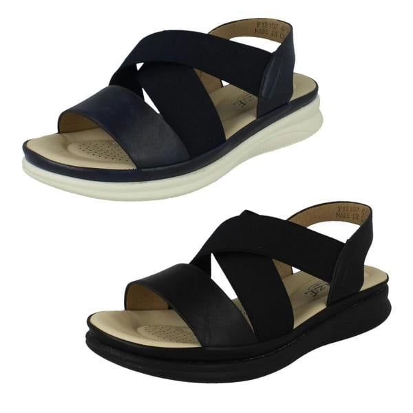 Eaze Ladies Eaze Slip On Elasticated Summer Sandals F12107