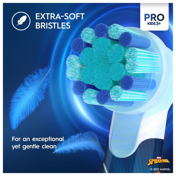 Oral-B Pro Kids Spider-Man Electric Toothbrush Designed By Braun