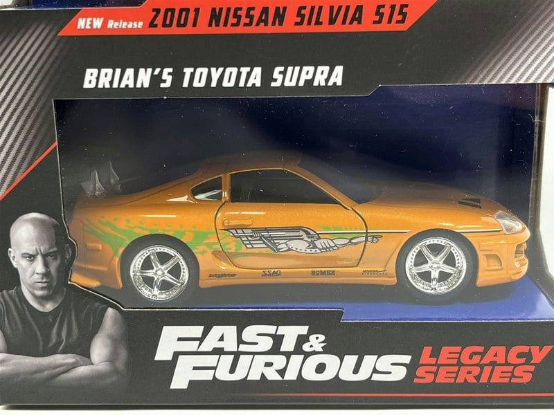 Jada Fast and Furious Twin Set 2001 Nissan Silvia S15 and Brians Toyota Supra 1:32 Jada 253202017