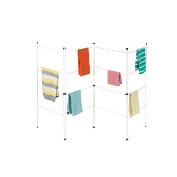 SupaHome 4 Fold Indoor/Outdoor Clothes Airer - White - 