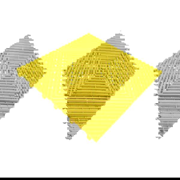 Nicoman Modular Interlocking Ribbed & Solid Garage Floor Tiles