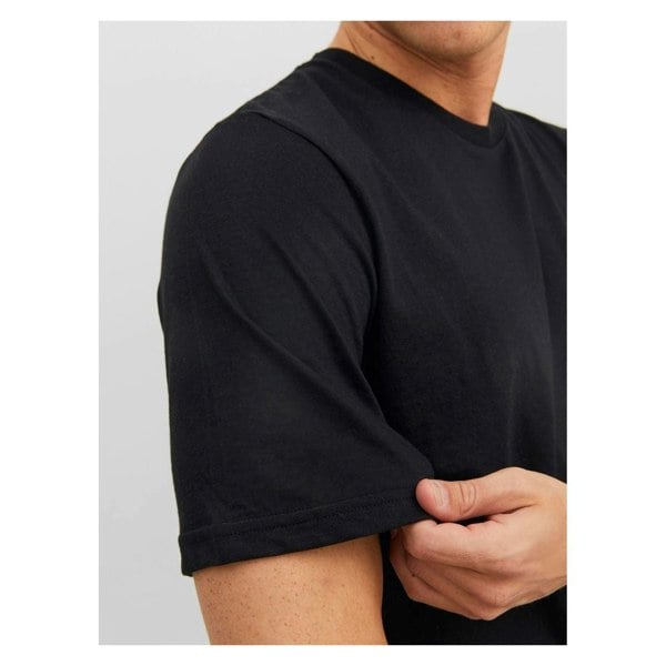 Jack & Jones Under Tee 3 Pack Cotton Men's T-Shirt - Black